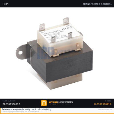 ICP 24V Transformer for WAXA18004AT2 — 40VA Control Transformer | Ships Today