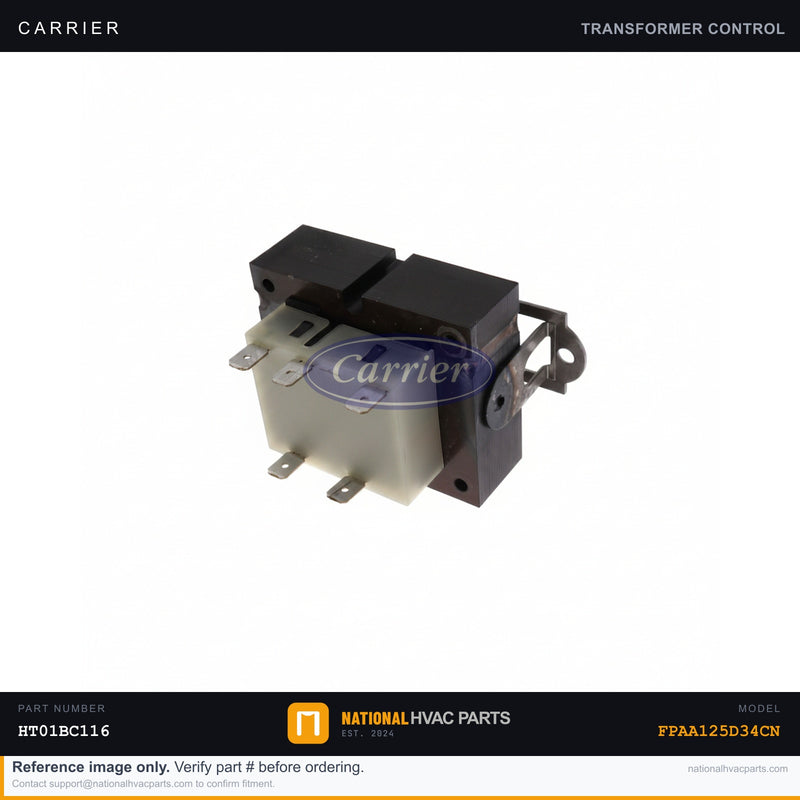 OEM Carrier Transformer 40VA 120V-24V for FPAA125D34CN — HT01BC116