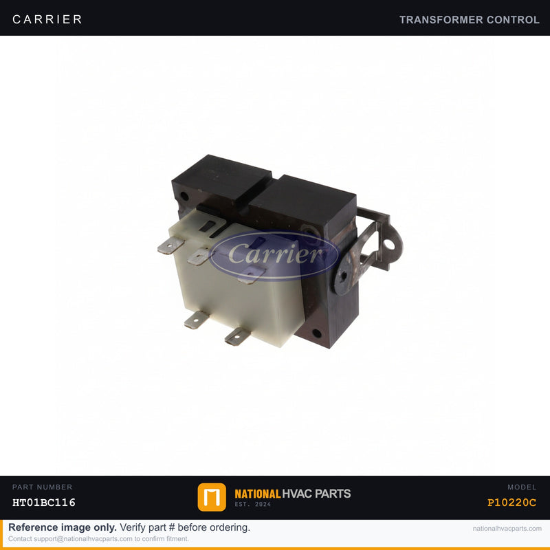 OEM Carrier Transformer 40VA 120V/24V for P10220C — HT01BC116