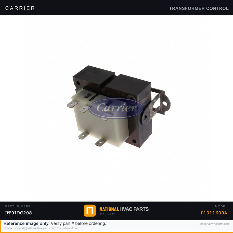 OEM Carrier Transformer 40VA 120V/24V for P1011600A — HT01BC208