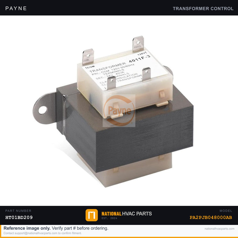 OEM Payne Transformer 40VA 120V/24V for PA2PJB048000AB