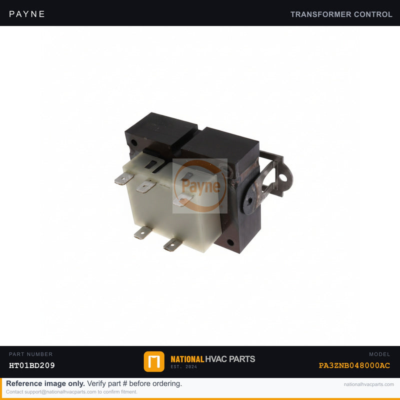 OEM Payne Transformer 40VA 120V-24V for PA3ZNB048000AC