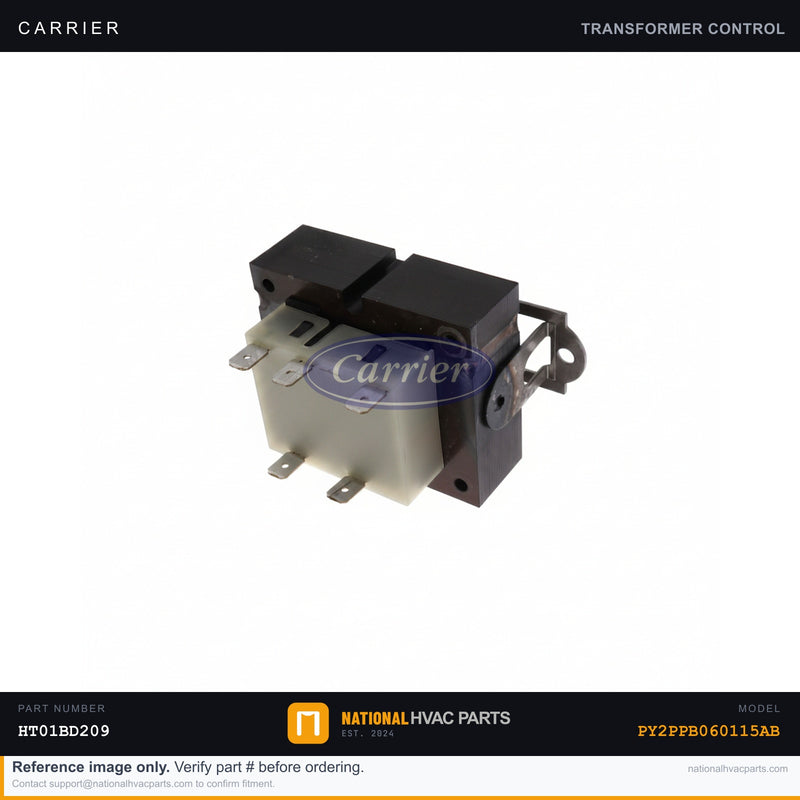 OEM Carrier Transformer 40VA 208/240V–24V for PY2PPB060115AB