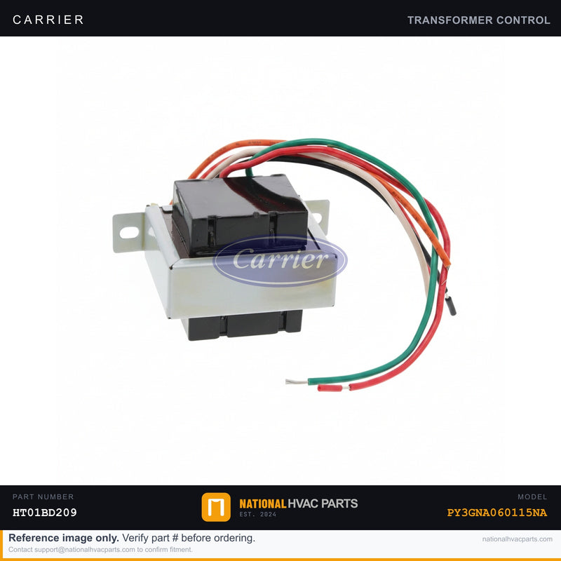OEM Carrier Transformer 40VA 208/240V–24V for PY3GNA060115NA