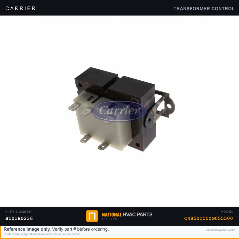 OEM Carrier Transformer 40VA 120V to 24V for C4850C50ZG055500 | National HVAC Parts