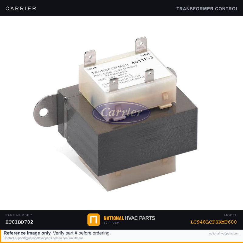 OEM Carrier Transformer 40VA 120V/24V for LC948LCFSRMT600