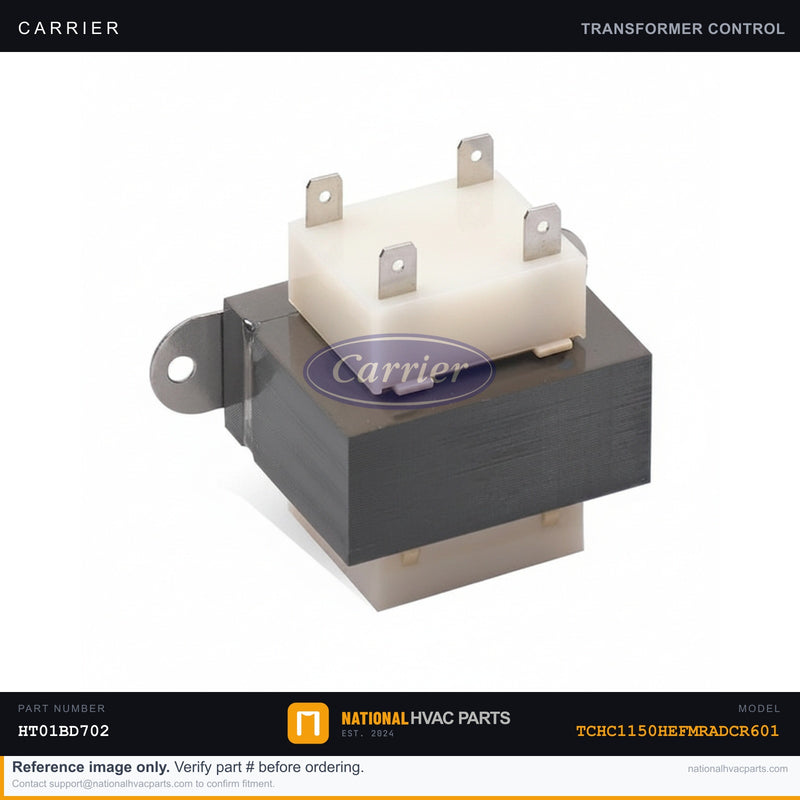OEM Carrier Transformer 460V Pri 24V Sec 75VA — TCHC1150HEFMRADCR601