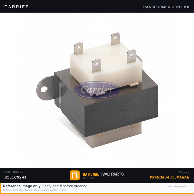 OEM Carrier Transformer 40VA 208/230V→24V for PF4MNA043T00AAAA