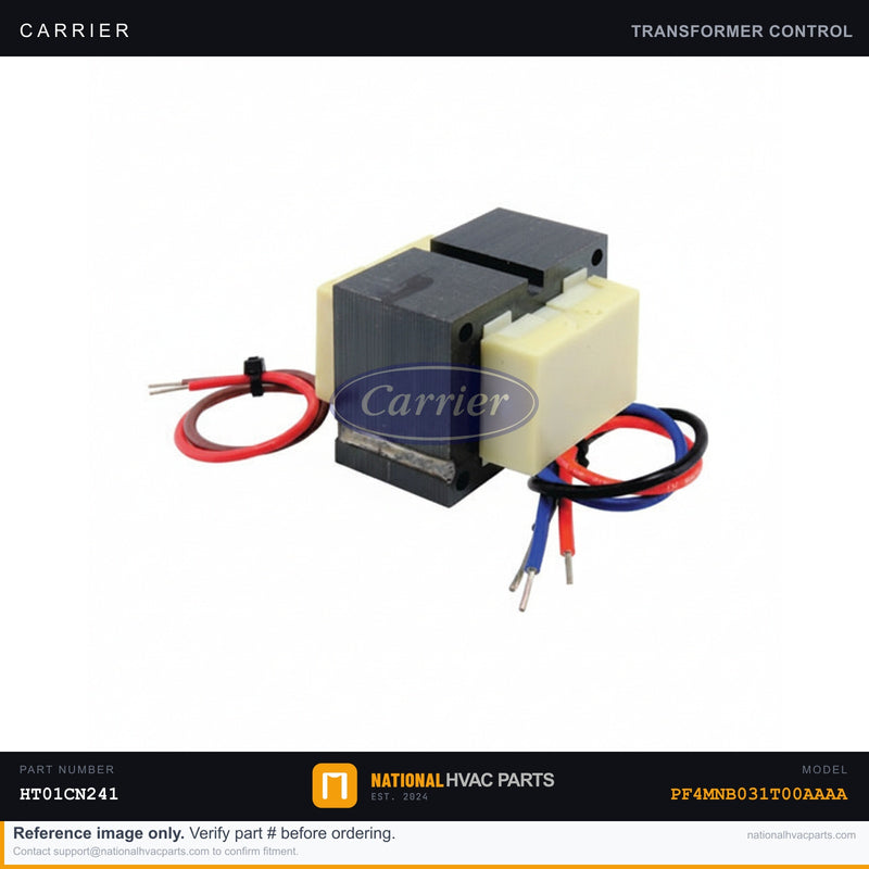 OEM Carrier Transformer 208/230V–24V 40VA for PF4MNB031T00AAAA
