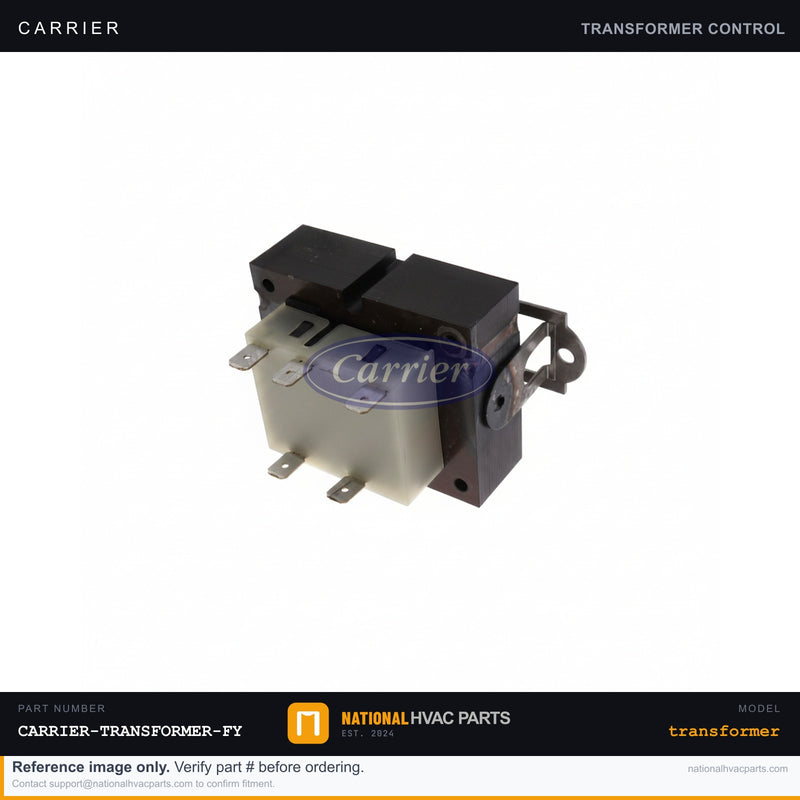 Genuine OEM Carrier Transformer for Fan Coil Model FY5BNF018000AAAA | National HVAC Parts