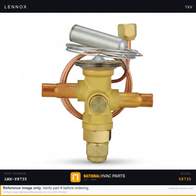 OEM Lennox Expansion Check Valve (TXV) 1.5-2.5 Ton R410A — Y8735