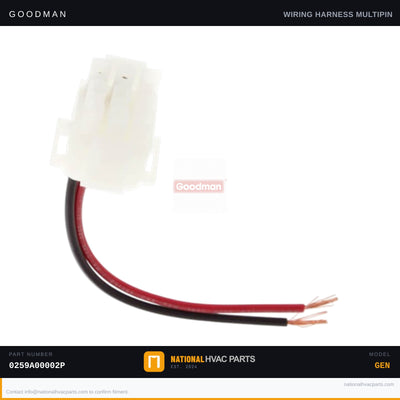 Goodman 9-Pin Male Wiring Harness for ADPF182416BA — 0259A00002P