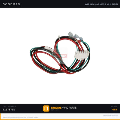 Goodman 5-Pin Wiring Harness for WGPH4524AMAB — B1378701