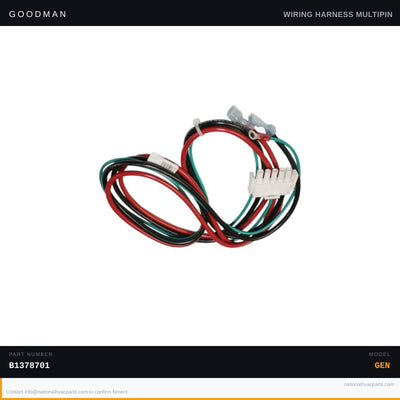 Goodman 5-Pin Wiring Harness for WGPH4530AMAB — B1378701