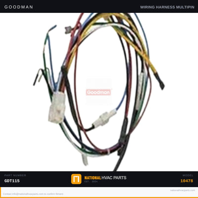 OEM Goodman 16-Pin Wiring Harness for GDT115-5 — B1378700