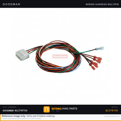 OEM Goodman 16-Pin Wiring Harness for APH1642M41AA — B1378700